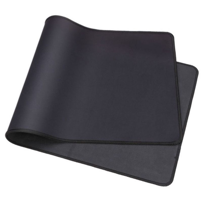 MOUSEPAD GAMING HITAM POLOS MOUSE PAD XL BESAR LEBAR GAME SOFT MATS KULIT PU MOUSE PAD GEDE orri