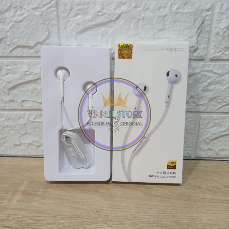 Headset OPPO  MH150 Original 100% Hires Audio Dengan Mic Earphone OPPO