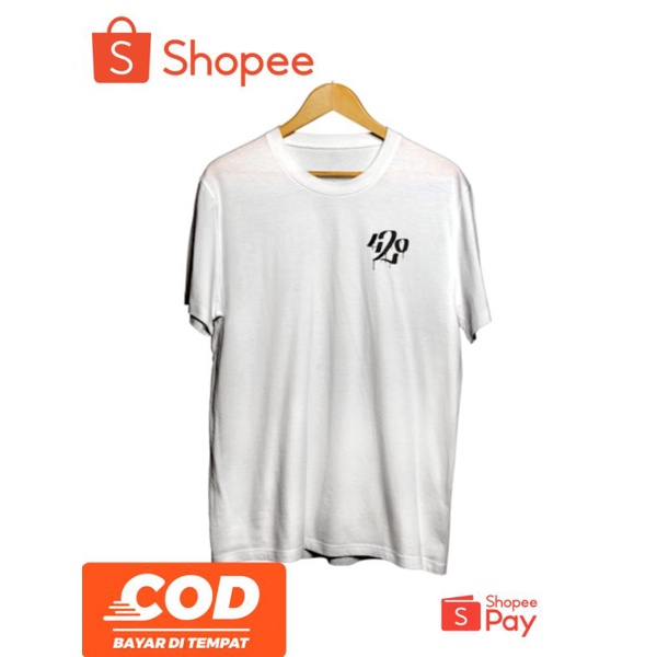 Baju Kaos Distro Logo 420 Pria Wanita Kekinian