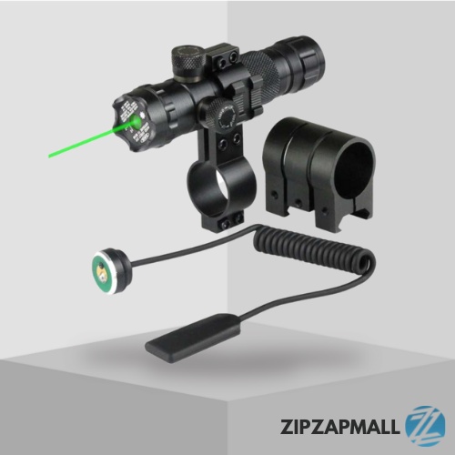 Laser Teleskop Scope Hijau Senapan Angin Siang Malam Tembak Titik Pcp Jarak Jauh Cas Tactical Green