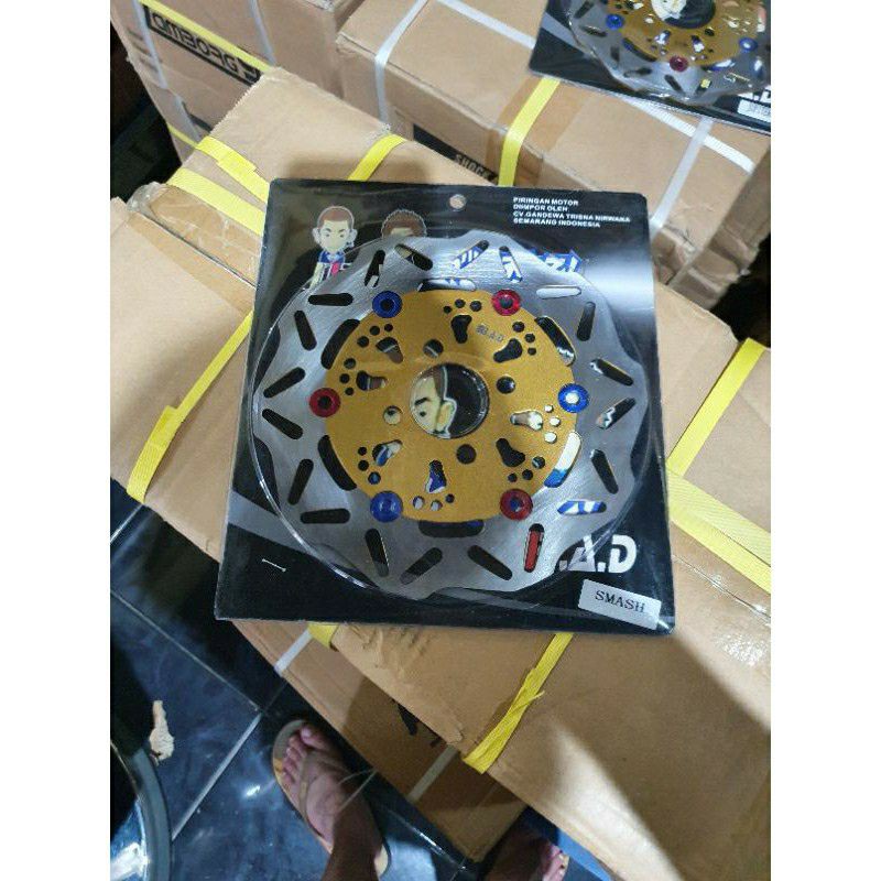 piringan cakram depan variasi smash, shogun 125, skydrive, spin skywave, satria fu