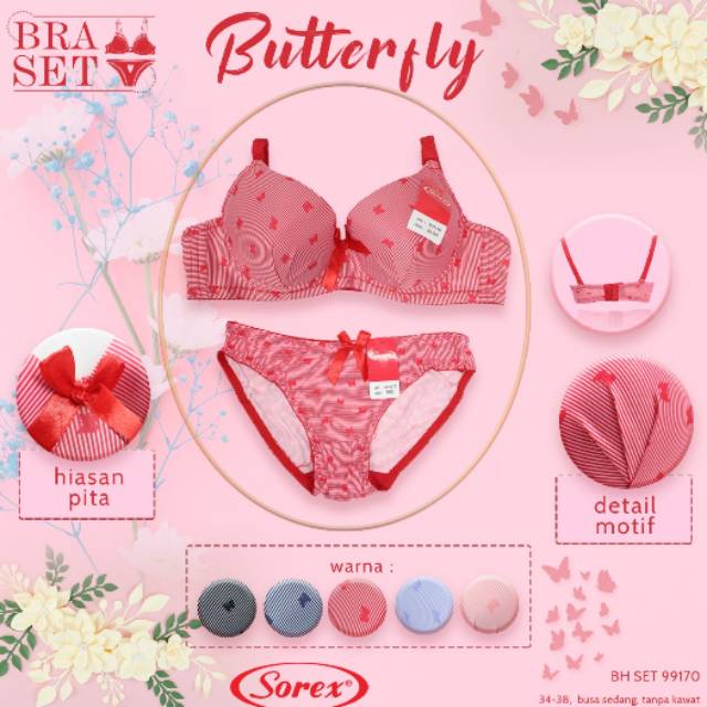 Bra set Butterfly Sorex 99170