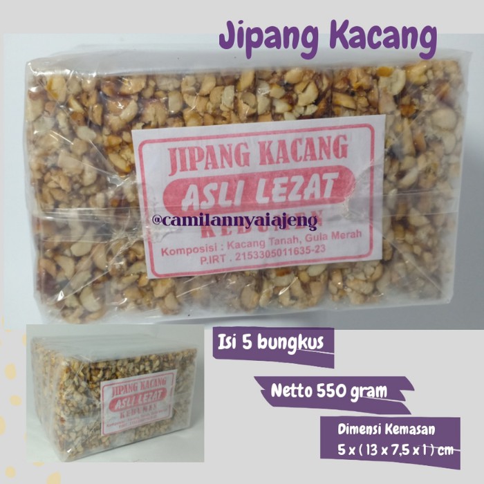 

Teng Teng Jipang Kacang Gula Jawa Karamel Karanganyar Asli Khas Kebumen Isi 5