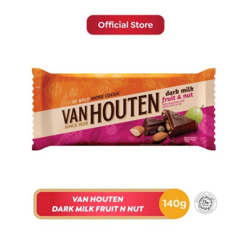 

Van Houten Dark Milk Fruit Nut 140 g