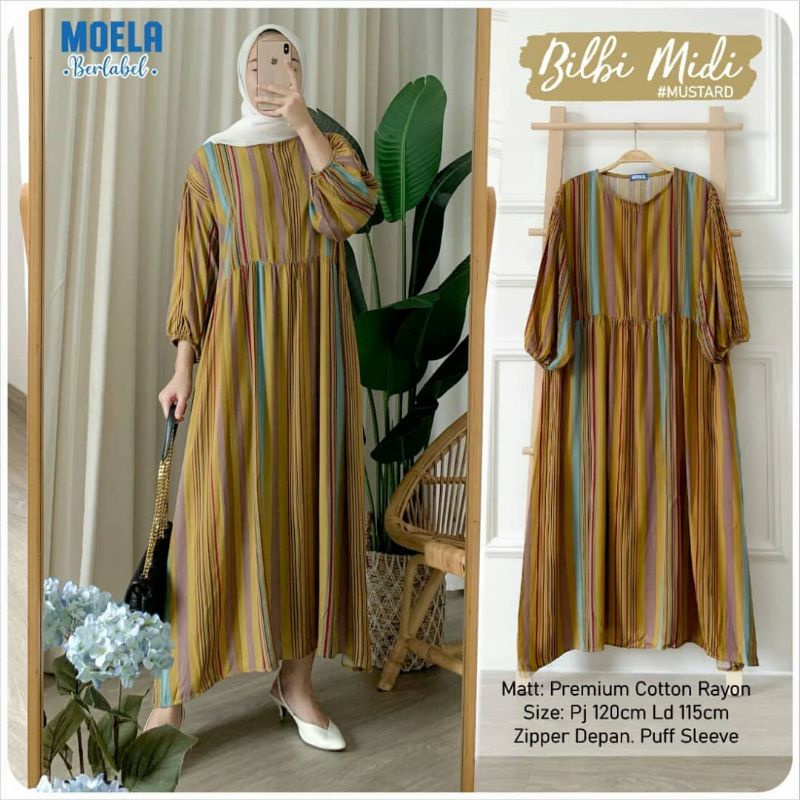 MOELA HIJAB BERLABEL - BILBI MIDI