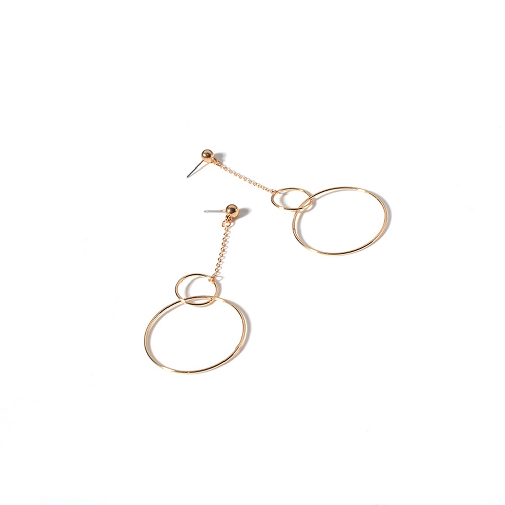 Hu Hu Hu Hu Hu Alat Bantu Pasang Kacamata♡ Anting Hoop Rantai Panjang Bahan Metal Untuk Wanita