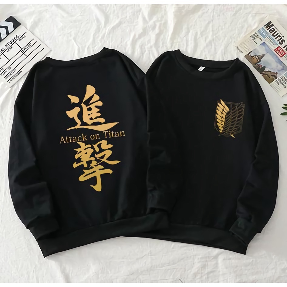 Sweater Crewneck SNK Legion Kanji Anime Manga Premium Unisex