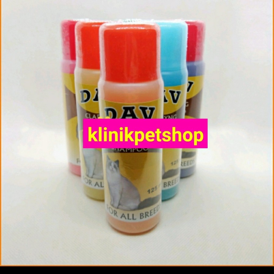 DAV SHAMPOO CAT 125ml SHAMPO WANGI ANTI KUTU JAMUR PADA KUCING 125ML