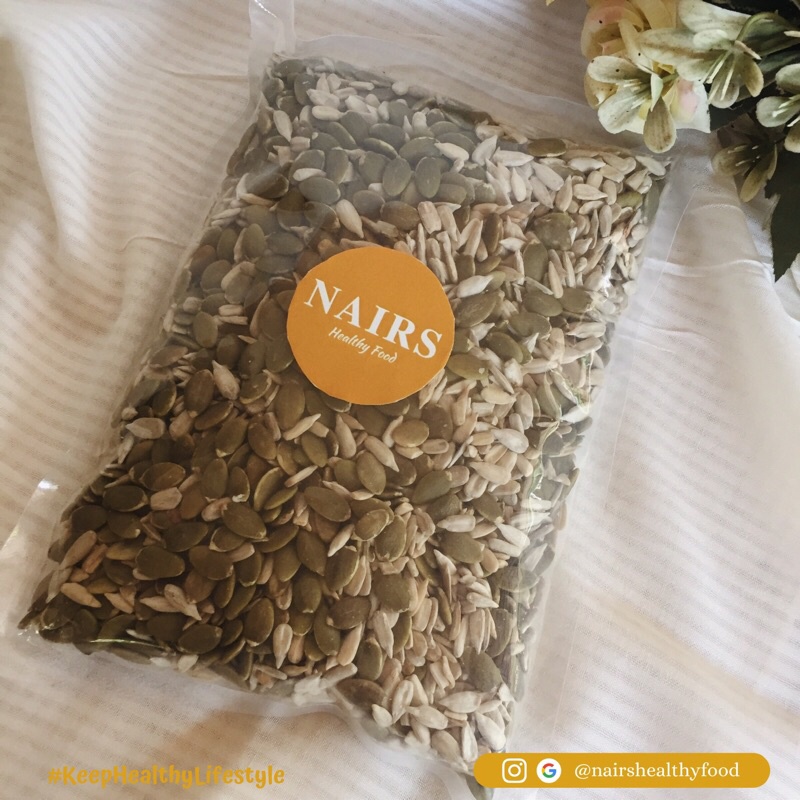

Mix Duo Seeds (Sunflower & Pumpkin Seeds) - Biji Bunga matahari & labu panggang