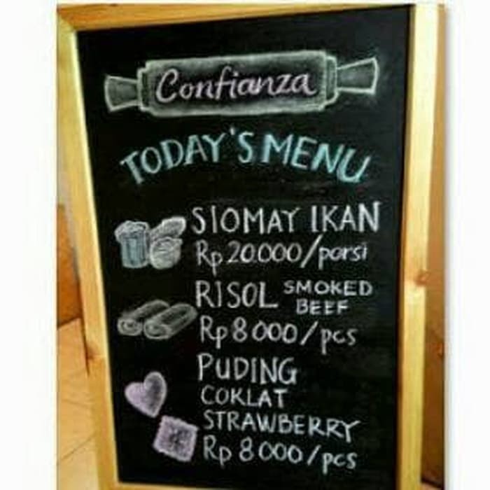 

termurah Papan Tulis Kapur 40x60cm Chalkboard Unik Papan Tulis Hitam Blackboard