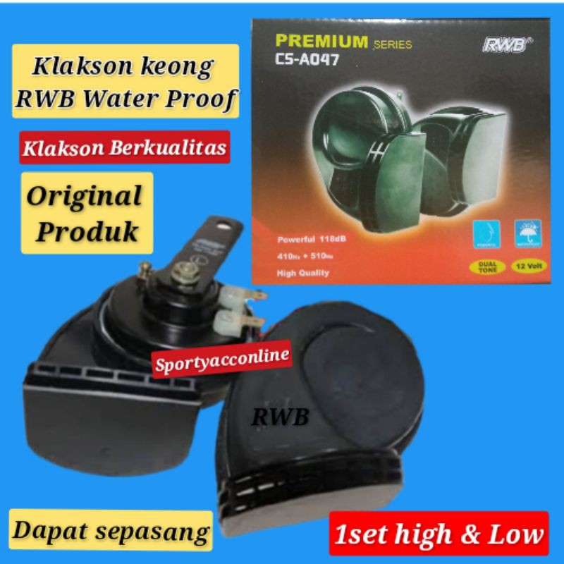 Klakson keong water proof RWB