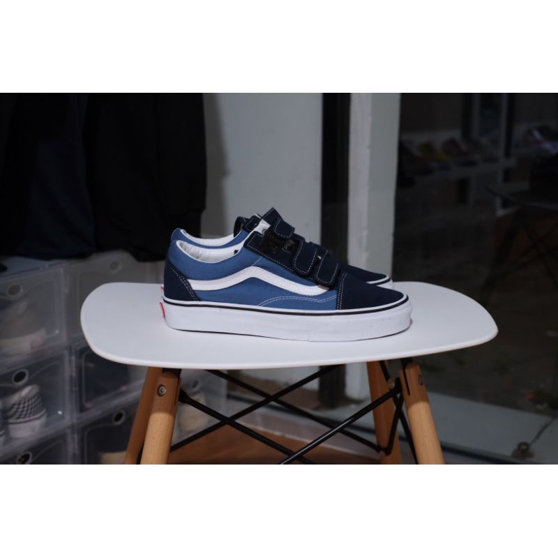 Vans Oldskool Velcro Classic  “Navy / White“