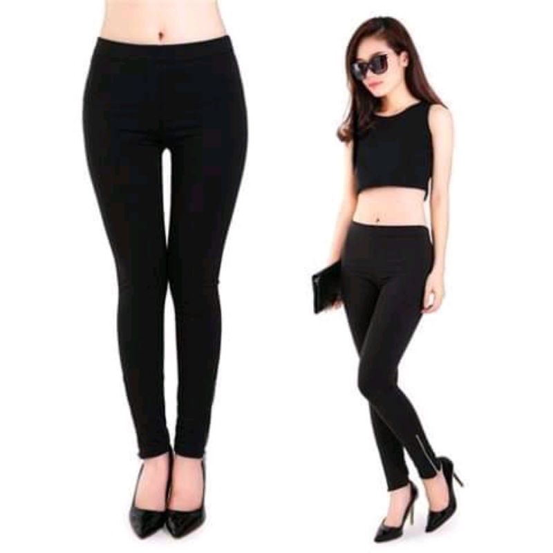 legging panjang polos spandek licin