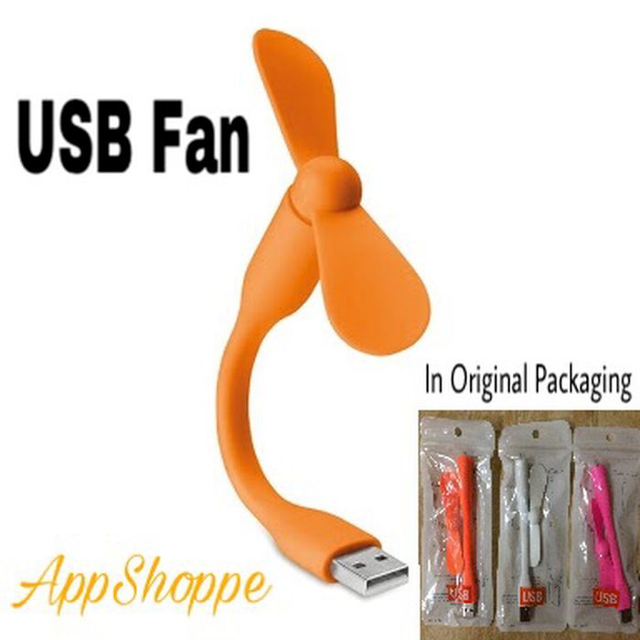 USB Fan Kipas Angin USB mini 2 Baling 2baling Flexibel Fleksibel