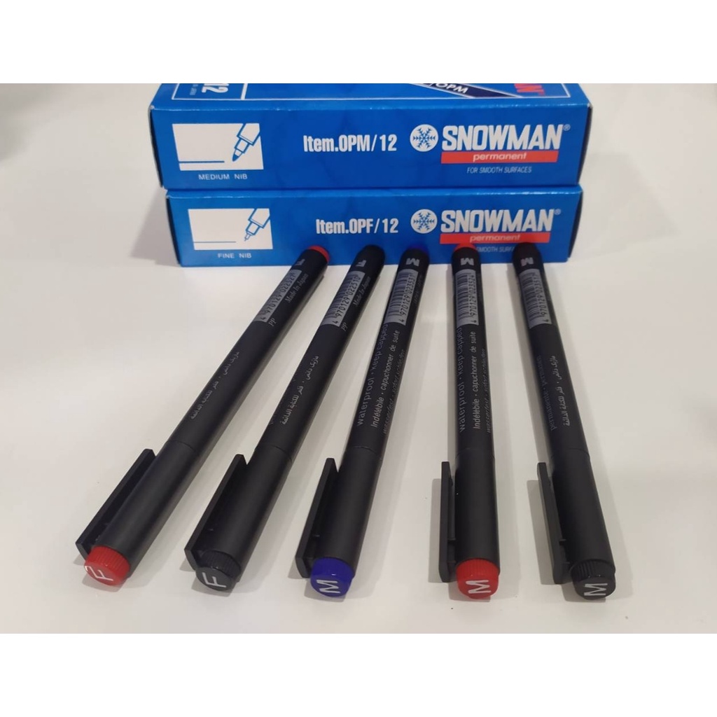 

Spidol Permanent SNOWMAN OHP OPF / OPM