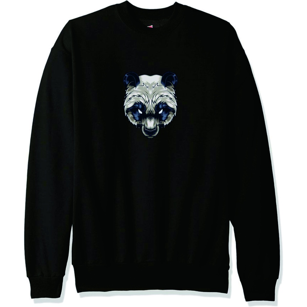 Sweter Crewneck Panda/ Sweter Crewneck Pria dan Wanita/ Jaket Panda/ Kaos distro Panda/ Crewneck Ter