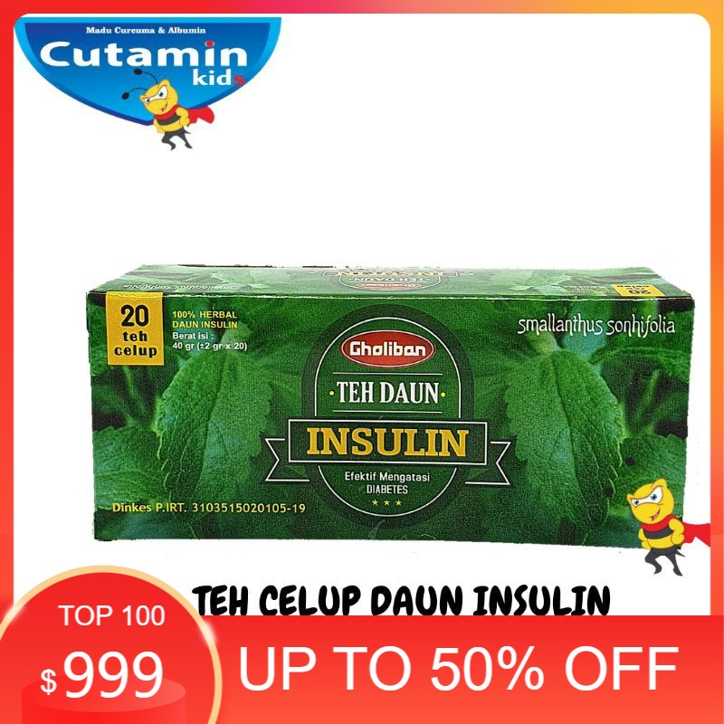 

Teh herbal Celup Daun Insulin Gholiban isi 20pcs original produk