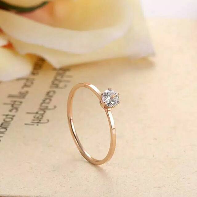 GG Cincin Minimalis modern Gaya Kekinian Titanium#CC-SD