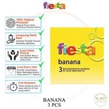 Kondom Fiesta Banana Rasa Pisang Isi 3 Pcs