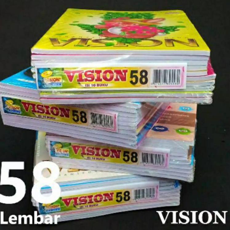 

Telah Hadir.. Buku Tulis Vision isi 58 lembar Stok Melimpah Murah