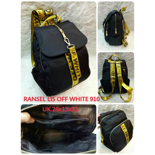 Tas Ransel Lis off white 910