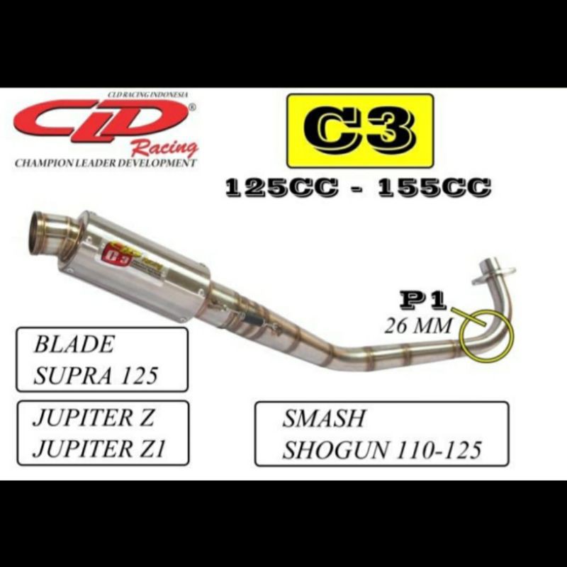 Knalpot CLD Racing JUPITER Z1 type C3