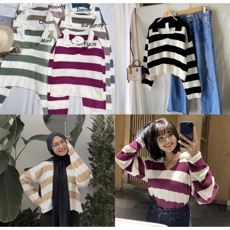 Yurari Outer Knitwear | Baju Rajut Wanita | Outer Rajut