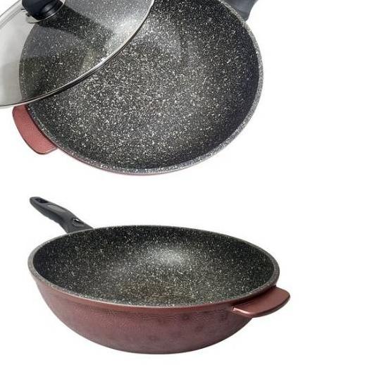 ☻ MOEGEN GERMANY Panci Wajan Marble Wok PAN ➼