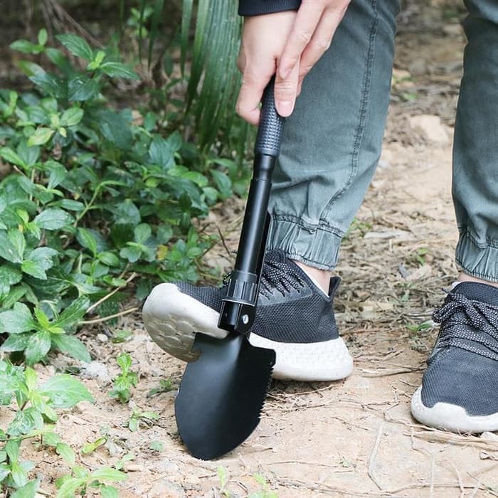 MAGIC HOE SHOVEL FOLDABLE CAMPING ARMY MILITARY sekop pacul cangkul