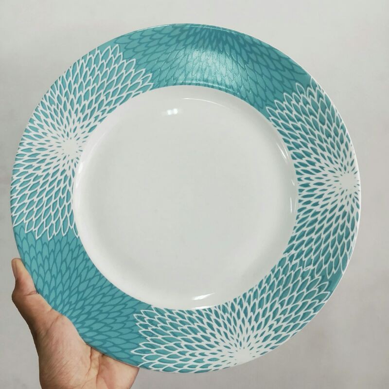 DINNER PLATE PIRING KERAMIK HIAS SANGO CANTIK TABLEWARE