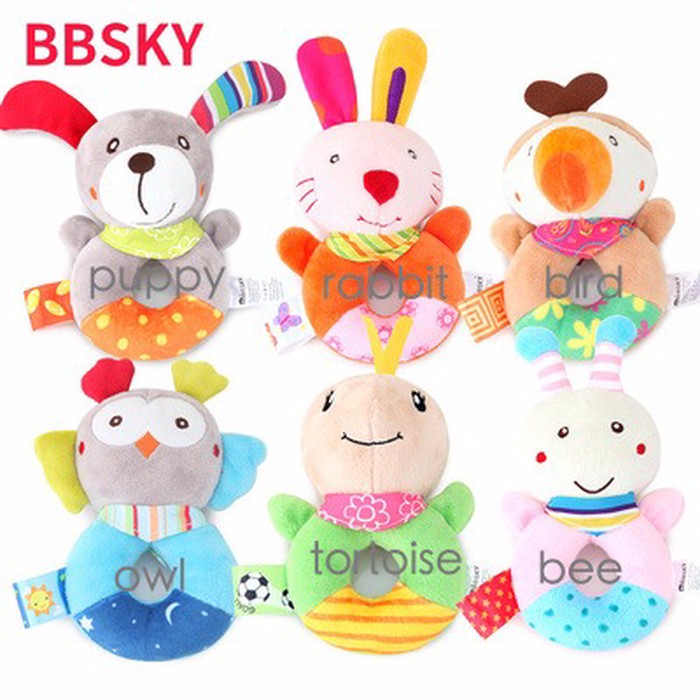 BBSKY Ring  Rattle Bayi Baby Hand Rattle Rattle Donut 