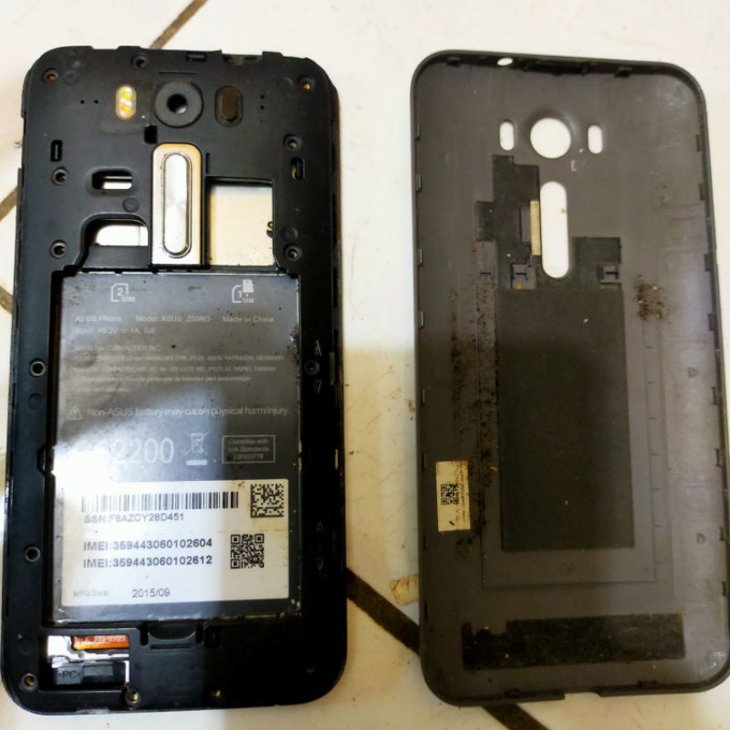 LCD & TOUCHSCREEN ASUS Z00RD/ZOOED ORIGINAL COPOTAN NORMAL. BONUS. FRAME.TULANG.BACKDOR