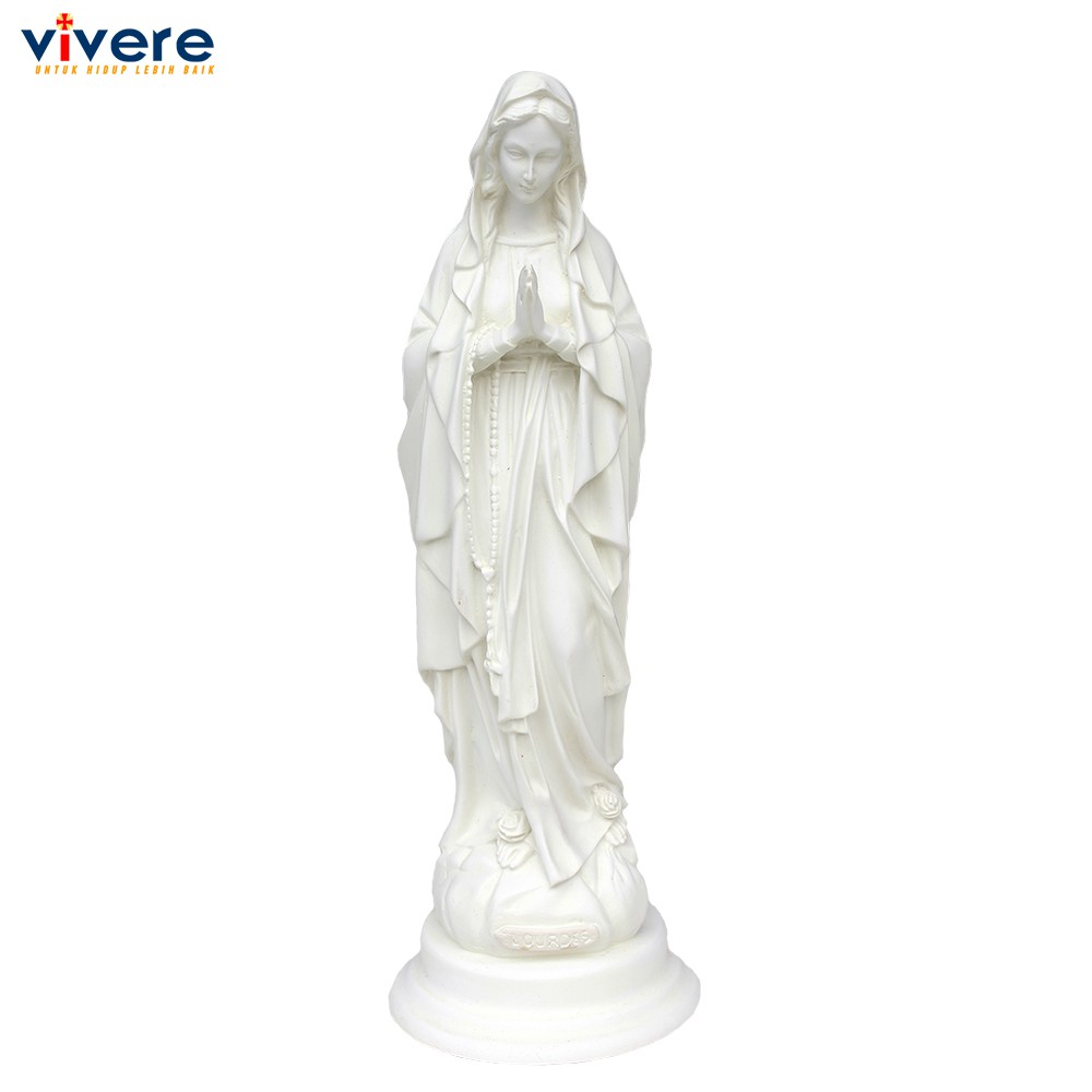 Patung Maria Lourdes 30 cm Putih
