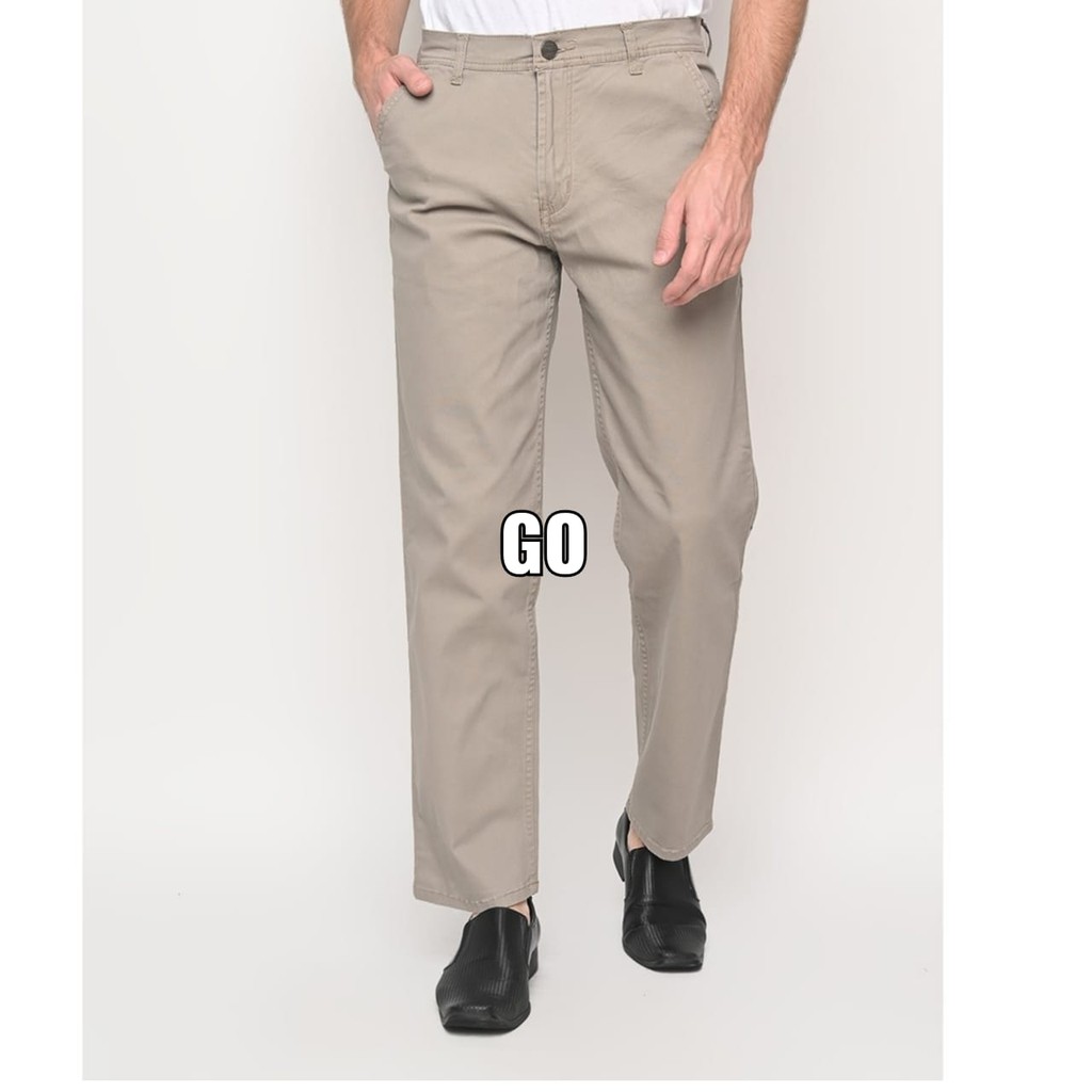 gof CARDINAL FBUBI Pakaian Pria Celana Panjang Katun Chinos Stretch Slimfit Polos Original Cardinal