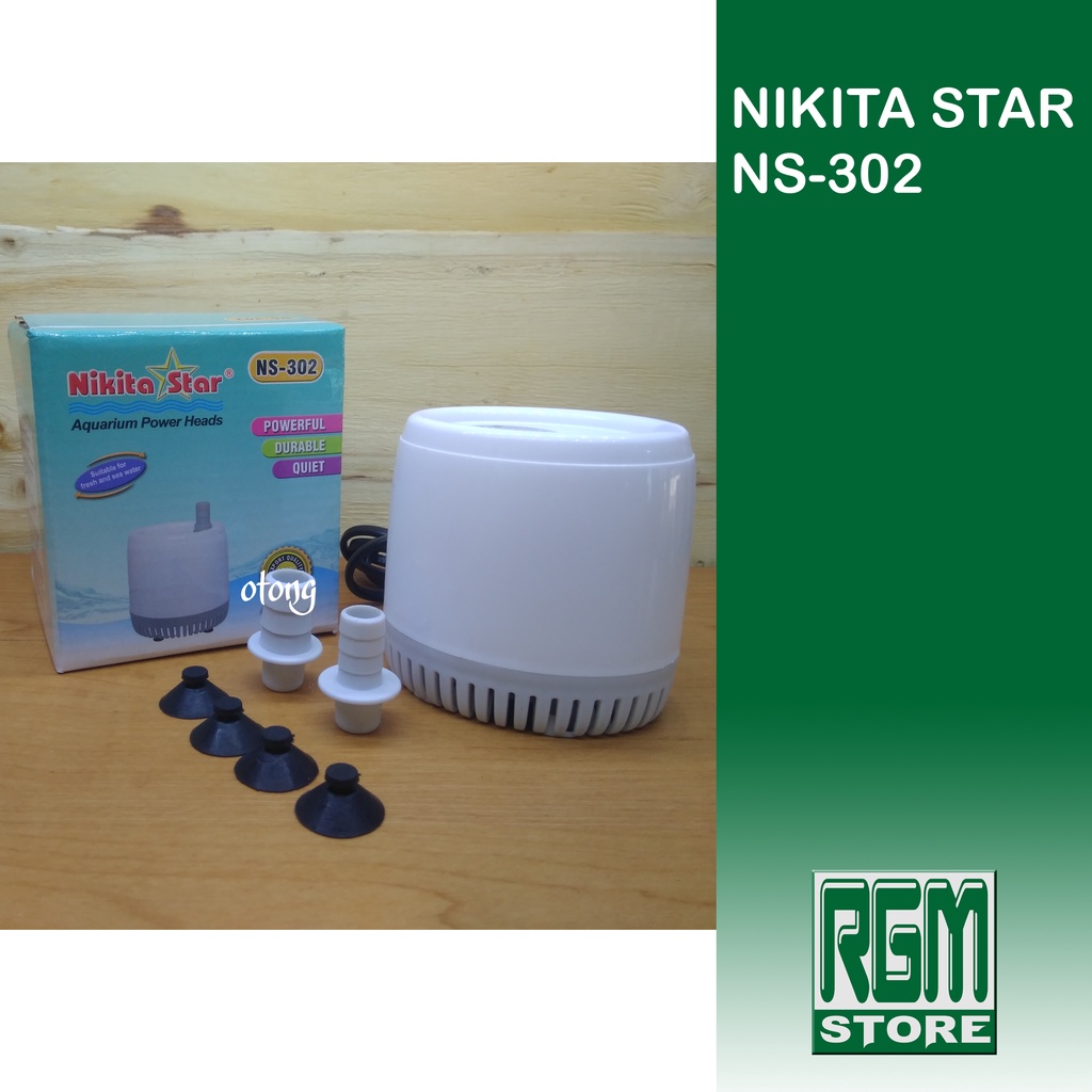 Nikita Star NS302 NS 302 pompa celup power heads aquarium kolam