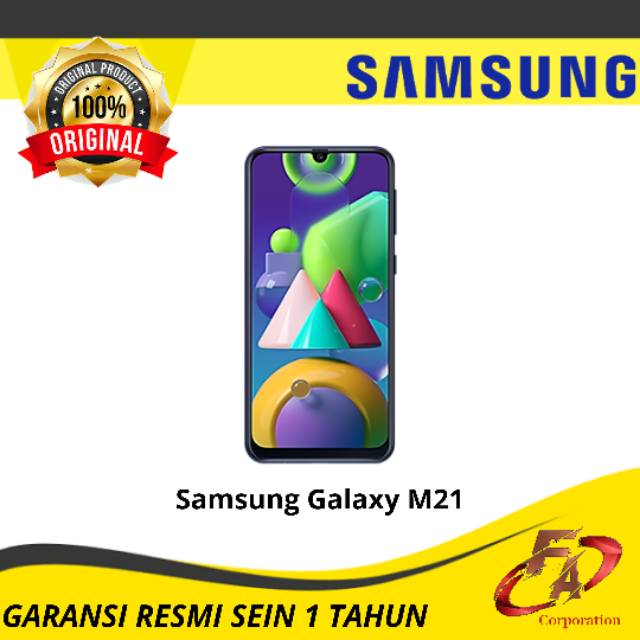 SAMSUNG Galaxy M21 RAM 4/64GB - Garansi Resmi SEIN 1 Tahun