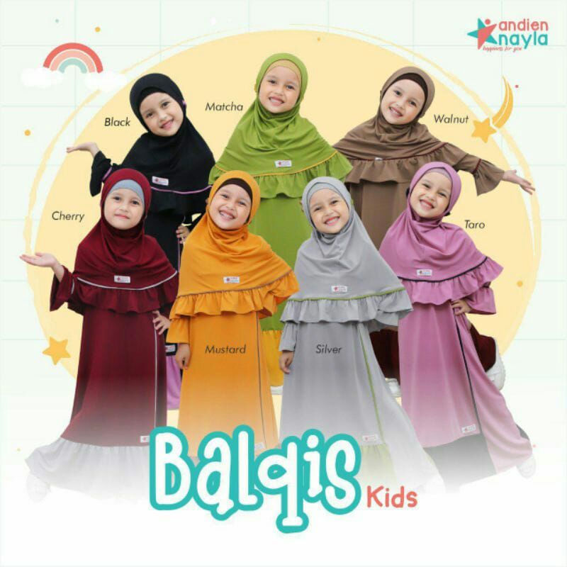 Mouza Balqis kids gamis anak
