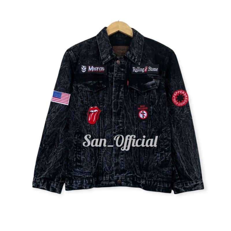 JAKET DENIM Keren / JAKET JEANS Pria Keren MURAH Kualitas Premium PATCH Sudah Terpasang (Bisa COD)-SB BAD RELIGION