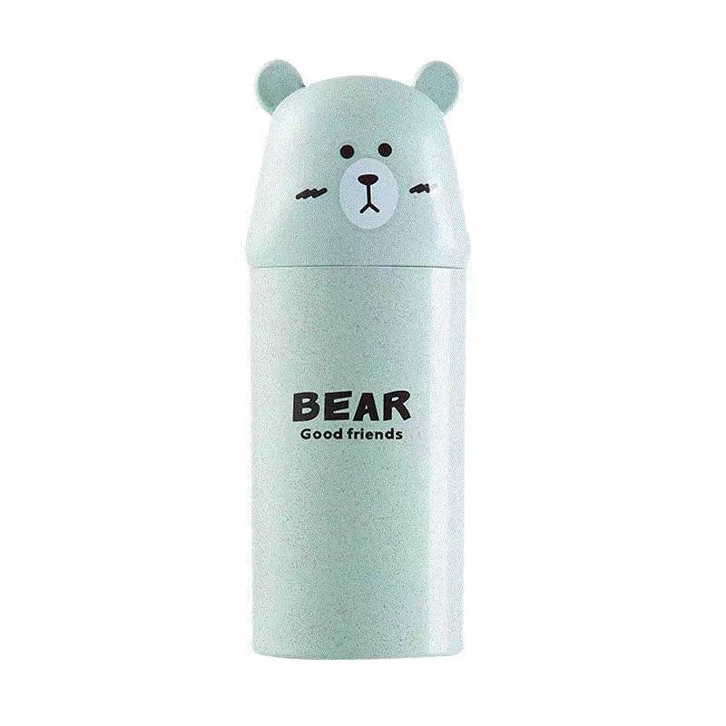 TEMPAT SIKAT GIGI TRAVEL MOTIF BERUANG ALAT MANDI MURAH KARAKTER BEAR LUCU TOILETRIES MINI IMPORT