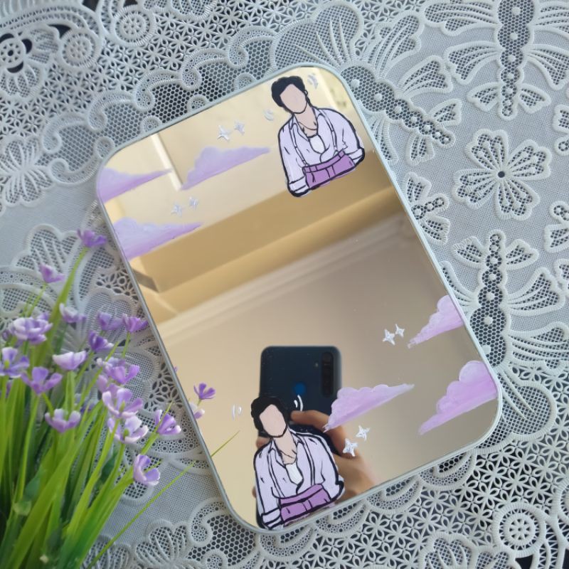 

mirror painting cermin lukis painted mirror harry styles one direction