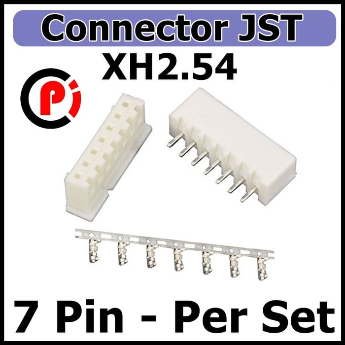 Connector 7P Set XH2.54 Male Female 7Pin 7 Pin PCB Ke Kabel Kaki Lurus