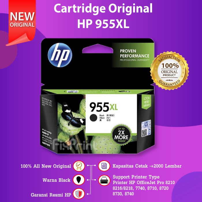 Cartridge Tinta HP 955XL 955 XL Printer 8710 8720 8730 8740 8745 8732M