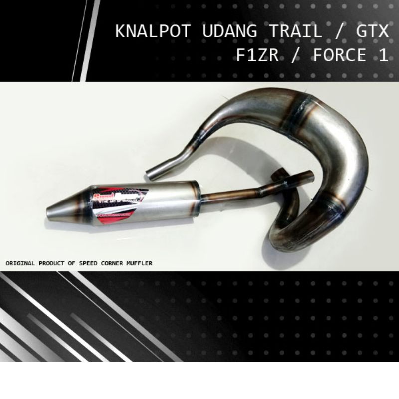 knalpot udang yamaha f1zr fizr trail gtx offroad SPEED CORNER MUFFLER