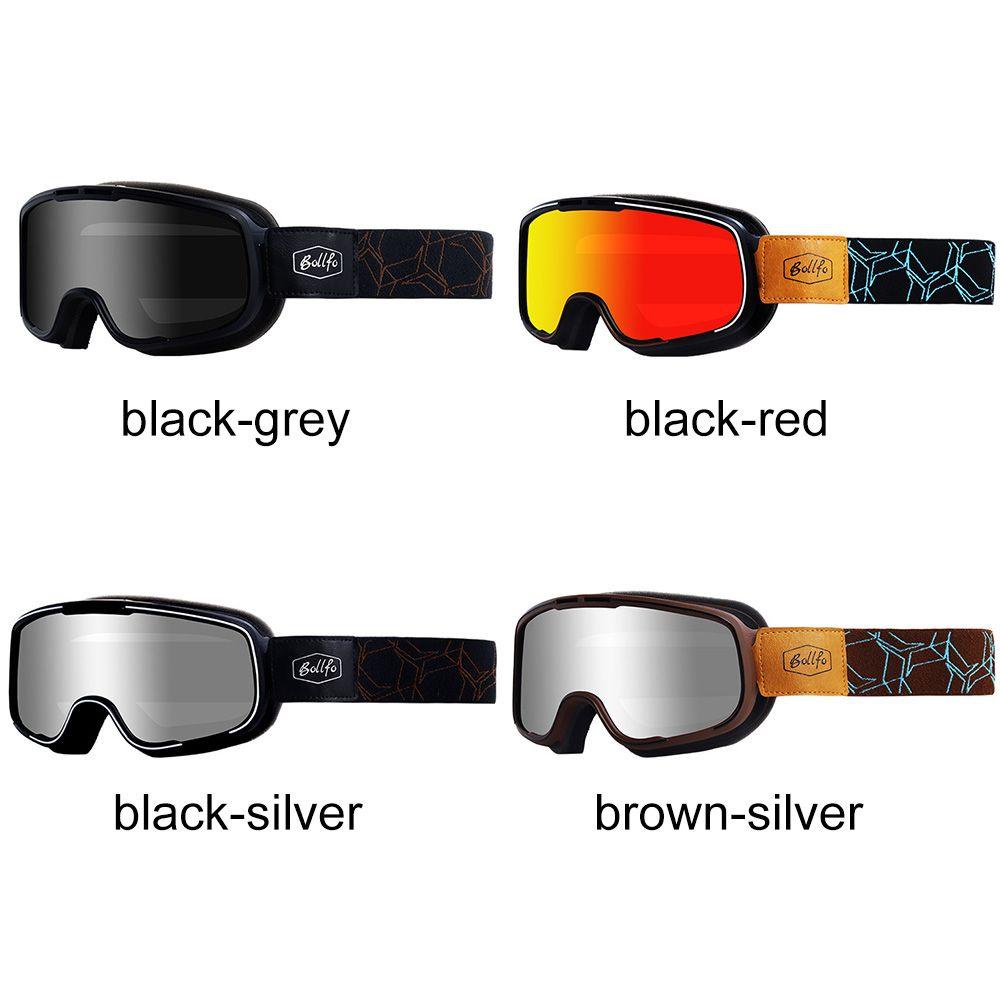 Top 2Pcs Kacamata Motor Outdoor Motocross Ski Goggle Vintage Eyewear Pelindung Gears Helm Kacamata