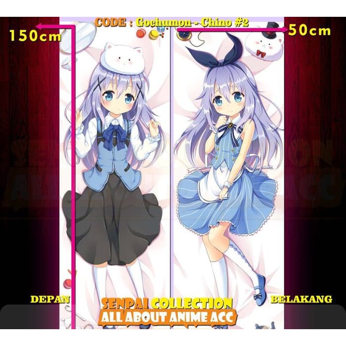Dakimakura Anime Gochuumon wa usagi desuka - Chino Kafuu #2