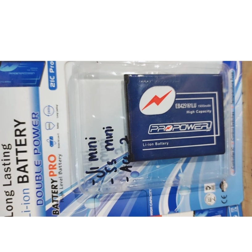 PRO POWER BATTERY BATRE SAMSUNG ACE 2 J1 MINI S3 MINI BATRE SAMSUNG 1900 MAH BATRE DOBEL POWER BATTERY