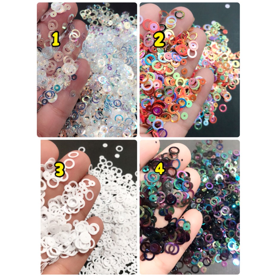 Round glitter bulat bubbles ring glitter donehandymade done handymade jual bahan kerajinan tangan