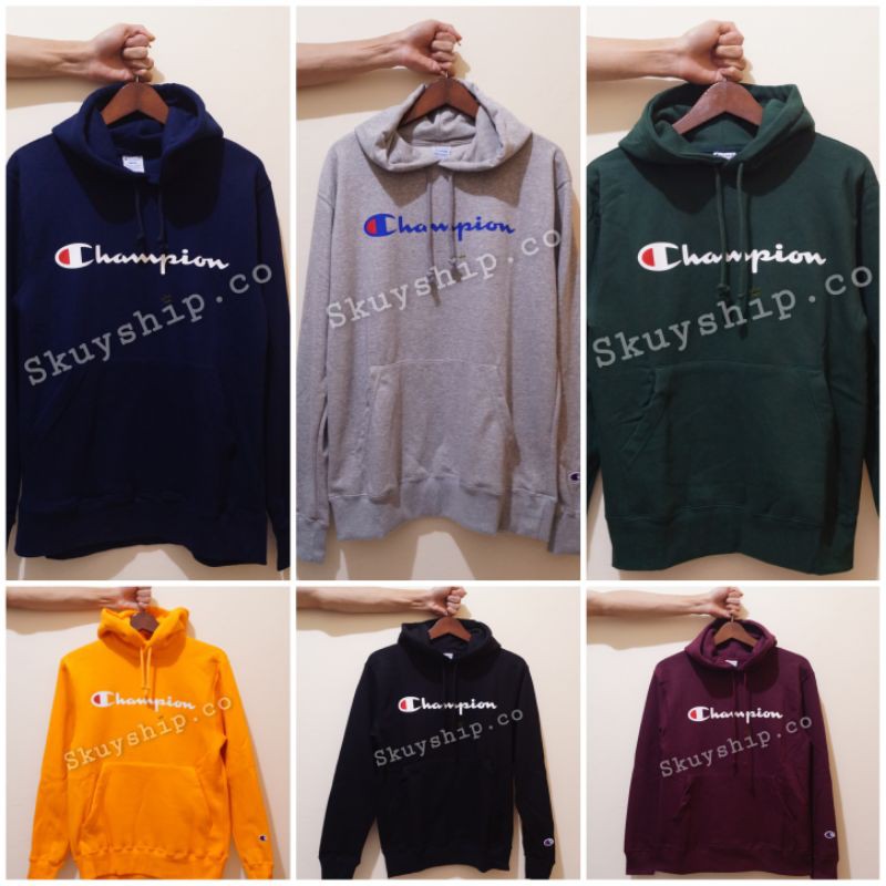 HOODIE CHAMPION SWEATER CHAMPION SCRIPT TEE JAPAN FULLTAG (UNISEX)