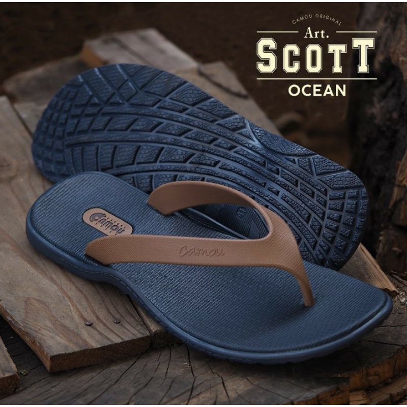 Sandal Jepit Pria Camou - camou scott ocean - sandal original - sandal anti Slip - sandal pria