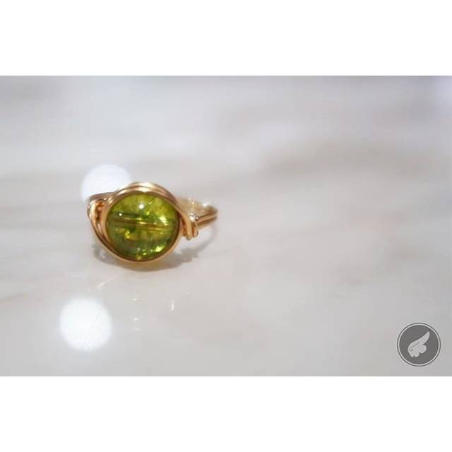 Peridot Vortex Ring / cincin peridot